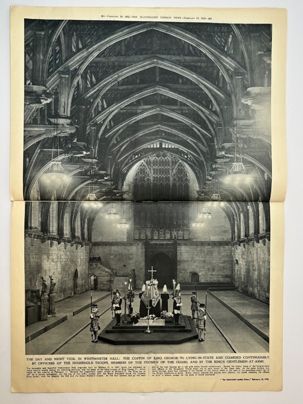 Vintage Illustrated London News Feb 16 1952 King George VI Death Issue - Picture 9 of 15